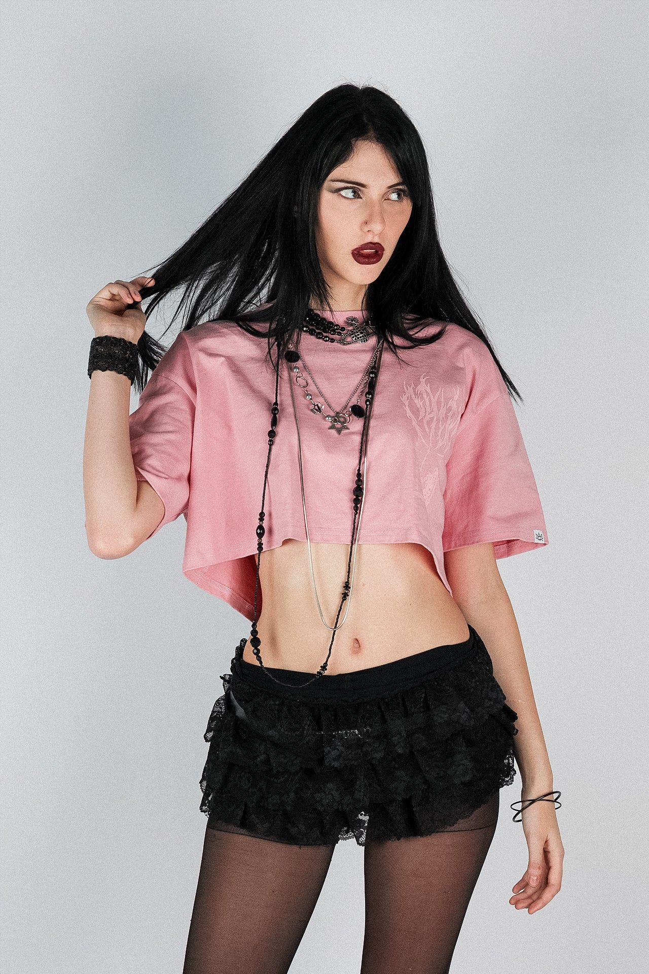 WESTGHOST CREW MEMBER SHIRT - CROP TOP (PINK)