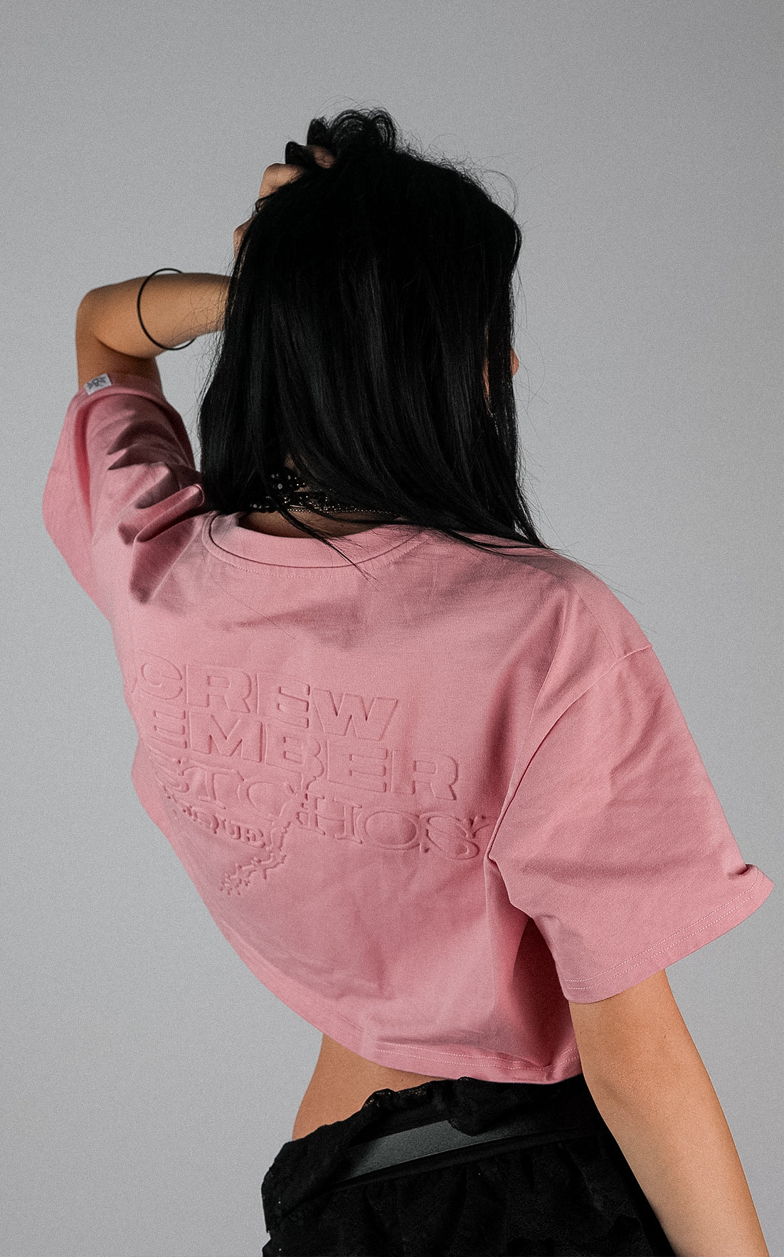 CREW MEMBER CROP TOP (PINK)