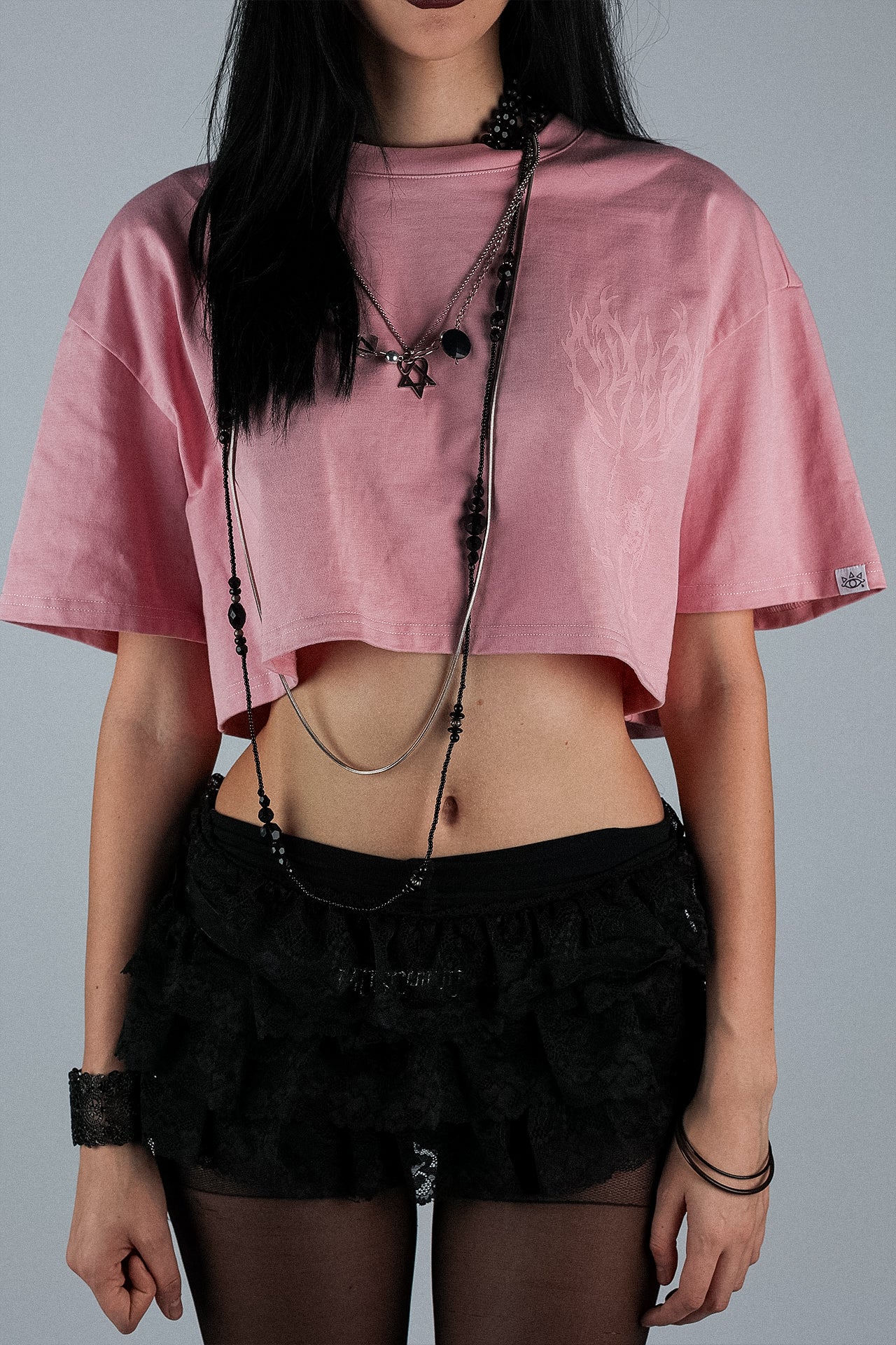 CREW MEMBER CROP TOP (PINK)