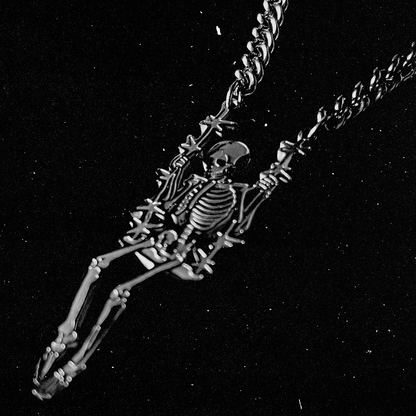 NAVY HORRORKID CHAIN (SILBER)